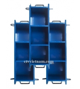 Khuôn bê tông lập phương 15 cm kép 3 dày 10mm